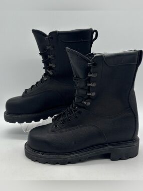 Terra Cold Wet Weather Safety Black Military Boots 240/98 CSA Mens 6 Womens 7.5W